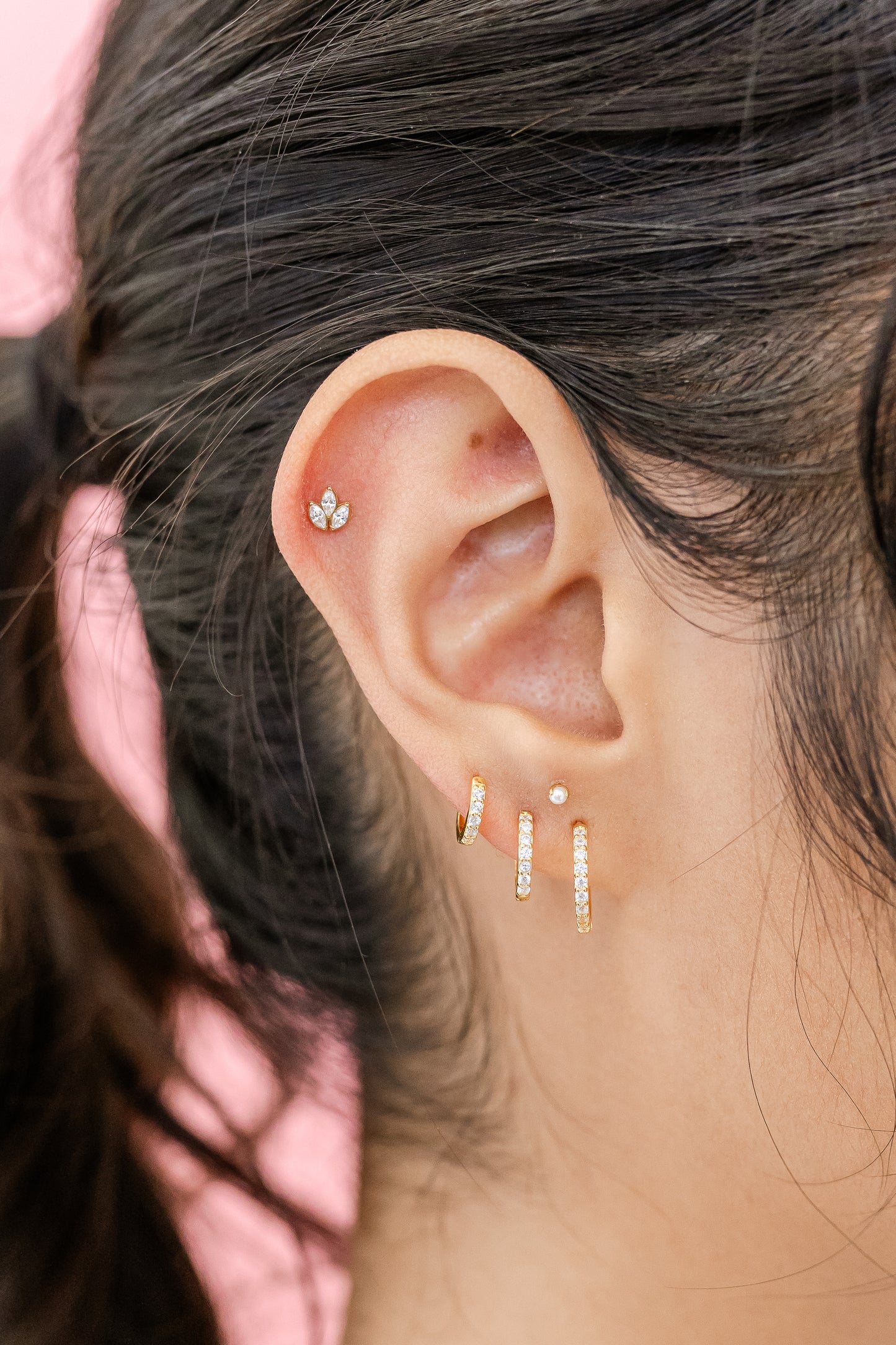 Classic Diamond Huggies