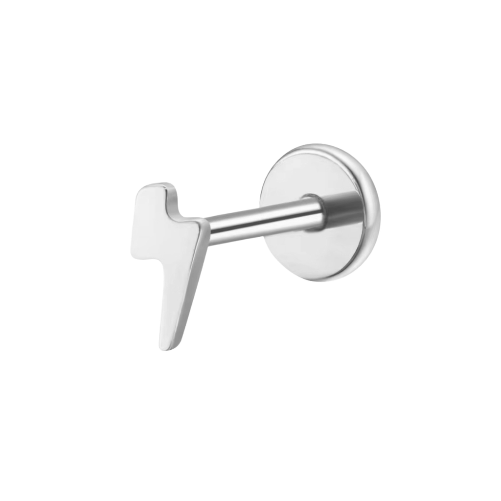 Bolt Titanium Flat Back Studs (Plain / Everyday Minimalist)