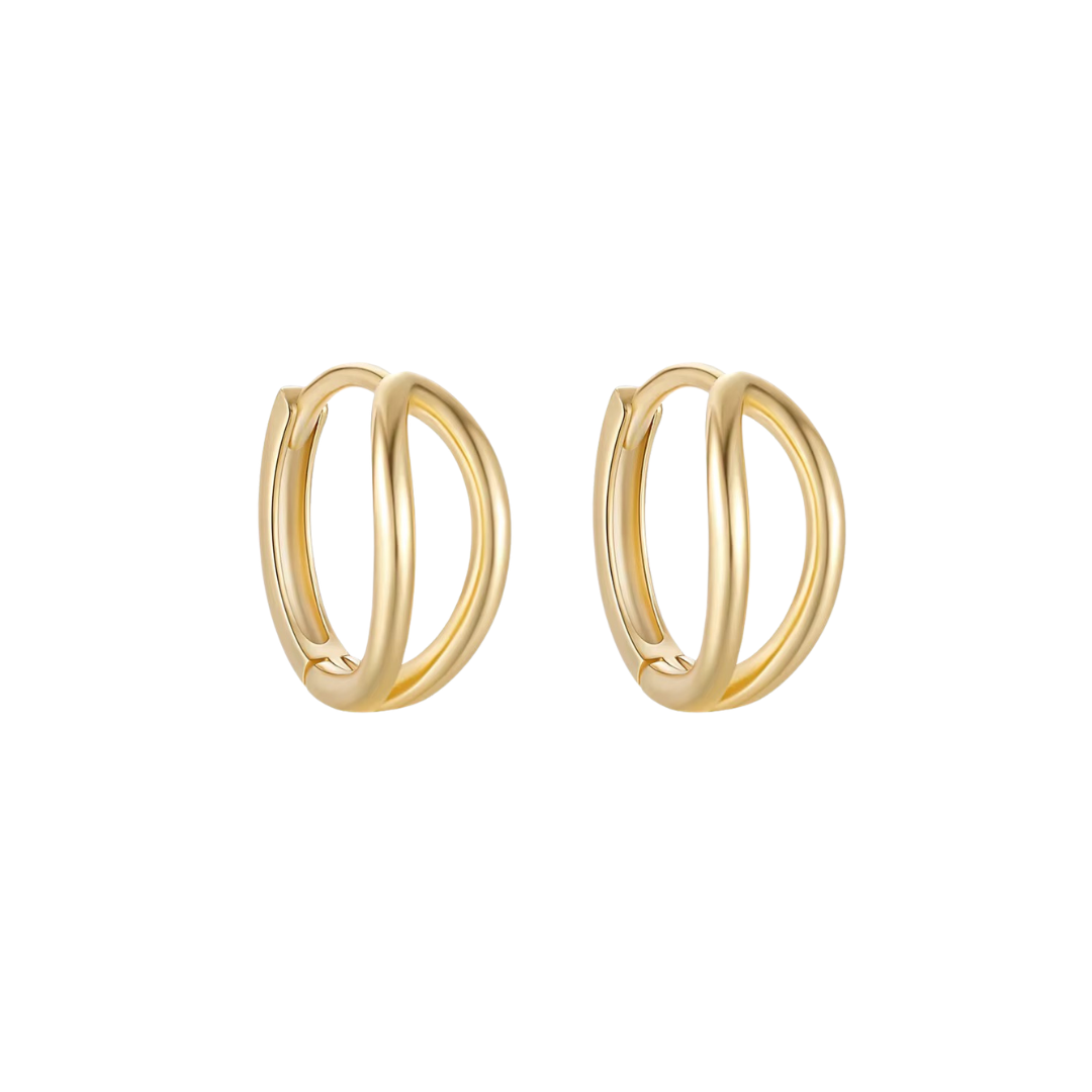 Cleave Huggies – Sterling Silver Hypoallergenic Hoop Earrings
