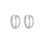 Cleave Huggies – Sterling Silver Hypoallergenic Hoop Earrings