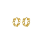 Chain Huggies – Sterling Silver Hypoallergenic Hoop Earrings