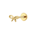 Bow Titanium Flat Back Studs (Plain / Everyday Minimalist)