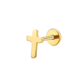 Cross Titanium Flat Back Studs (Plain / Everyday Minimalist)