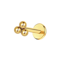 Cluster Titanium Flat Back Studs (Plain / Everyday Minimalist)