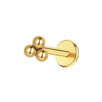 Cluster Titanium Flat Back Studs (Plain / Everyday Minimalist)