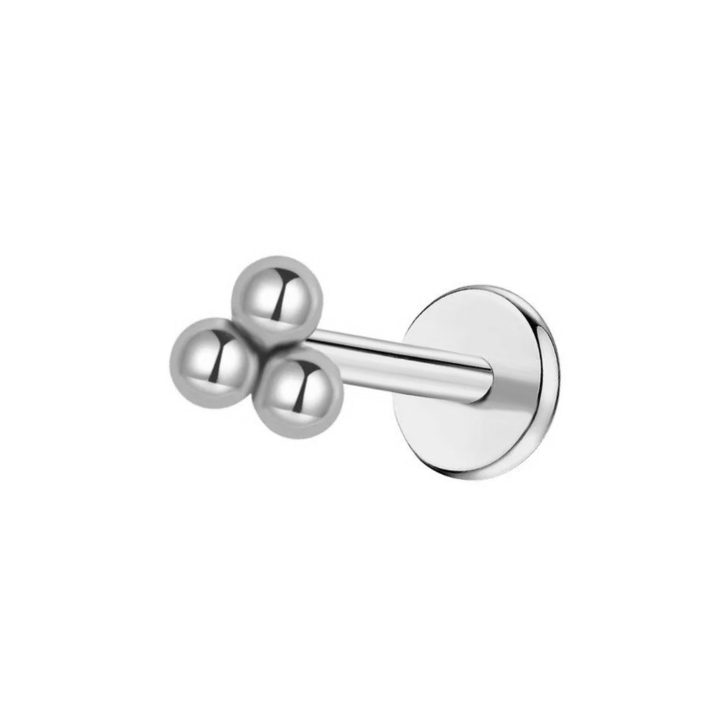 Cluster Titanium Flat Back Studs (Plain / Everyday Minimalist)