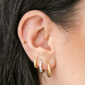 Cluster Titanium Flat Back Studs (Plain / Everyday Minimalist)