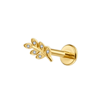 Cz Birch Titanium Flat Back Studs (Plain / Everyday Minimalist)