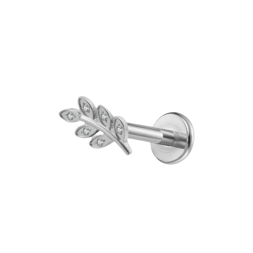 Cz Birch Titanium Flat Back Studs (Plain / Everyday Minimalist)