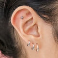 Classic Huggies – Sterling Silver Hypoallergenic Hoop Earrings