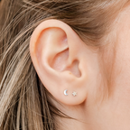 Star Titanium Flat Back Studs (Plain / Everyday Minimalist)