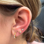 Cz Marquis Titanium Flat Back Studs (Plain / Everyday Minimalist)