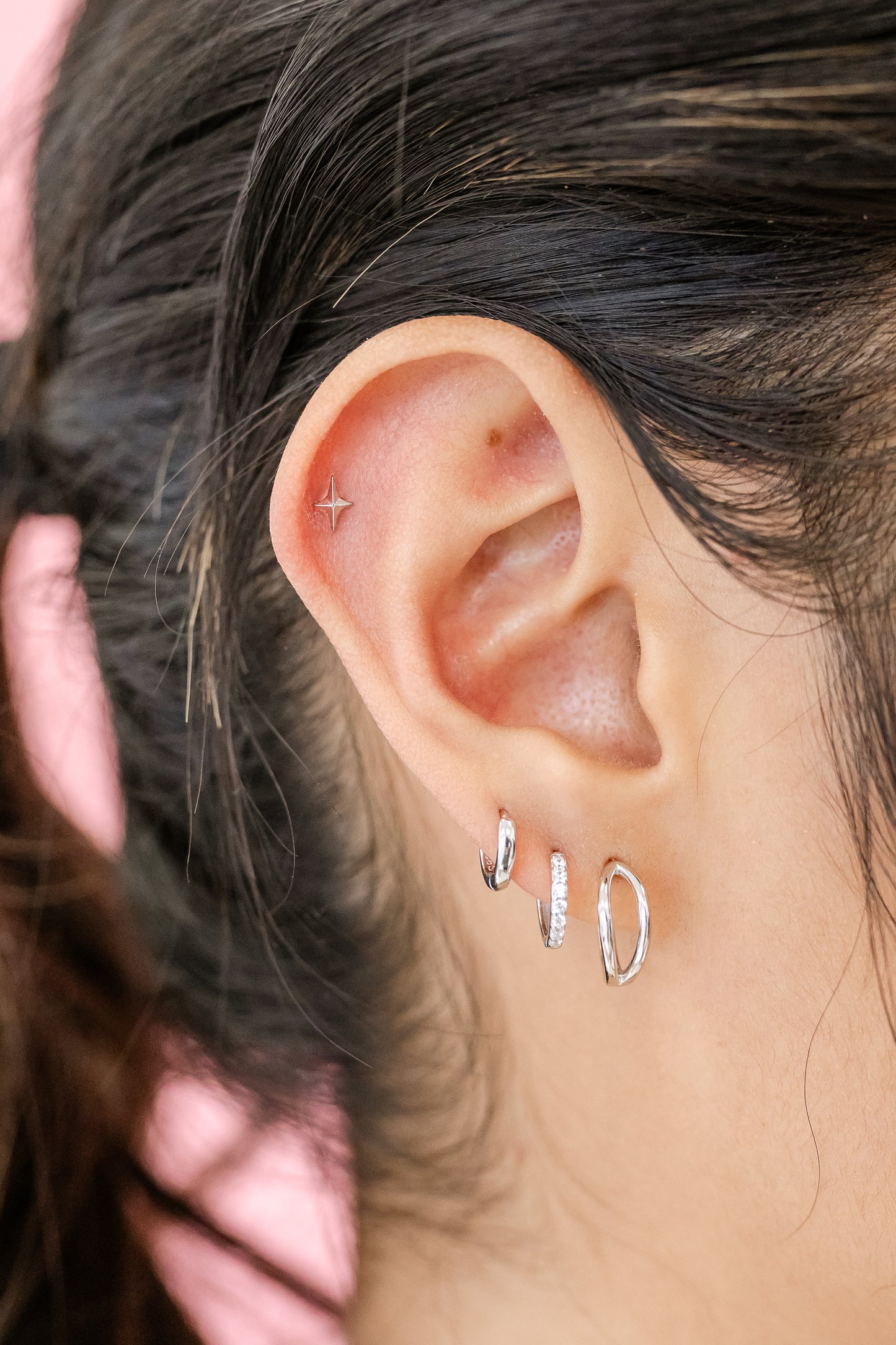 Classic Diamond Huggies